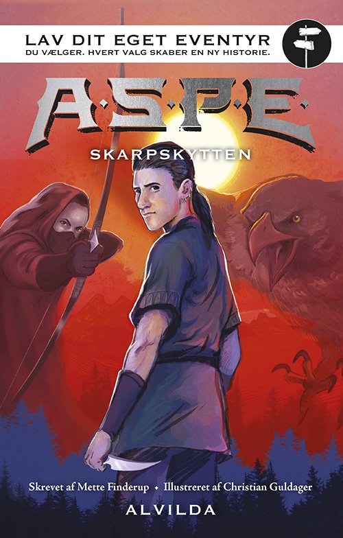 Cover for Mette Finderup · Projekt Aspe: A.S.P.E. - Lav dit eget eventyr: Skarpskytten (Indbundet Bog) [1. udgave] (2022)