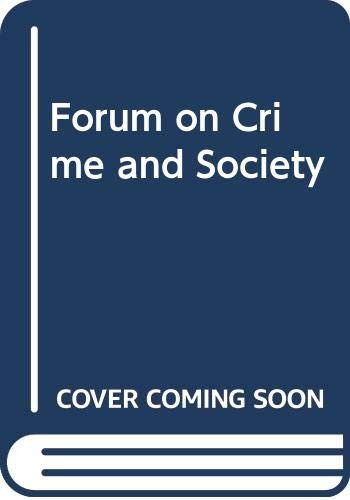 Cover for United Nations: Office on Drugs and Crime · Forum on crime and society: Vol. 8, Special issue: Researching hidden populations - Forum on crime and society (Paperback Book) (2016)