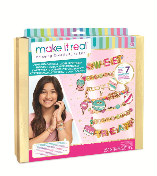 Make It Real: Kit Per Braccialetti Fai Da Te Dolci Dolcetti - Make It Real - Gadżety - Make It Real - 0695929017286 - 