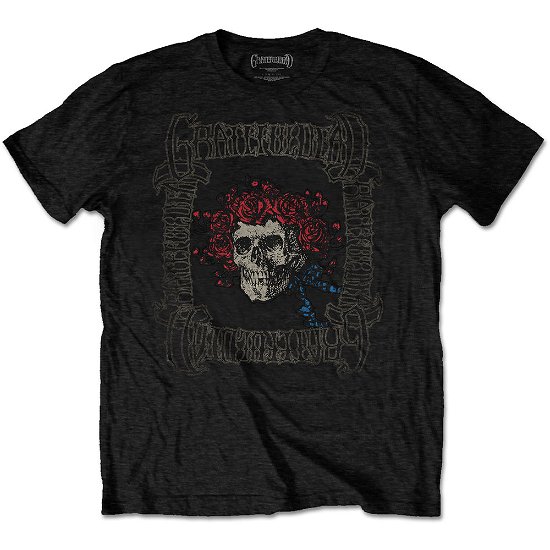 Grateful Dead Unisex T-Shirt: Bertha with Logo Box - Grateful Dead - Gadżety - MERCHANDISE - 5056170684286 - 29 stycznia 2020