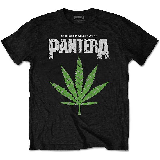 Pantera Unisex T-Shirt: Whiskey 'n Weed - Pantera - Produtos -  - 5056368698286 - 