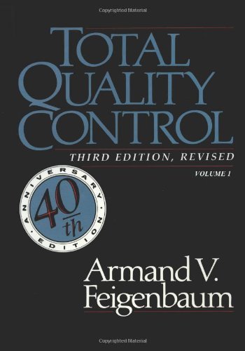 Cover for Armand V. Feigenbaum · Total Quality Control, Vol. 1 (Paperback Book) [3 Rev Sub edition] (1991)