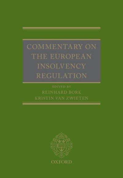 Cover for Reinhard Bork · Commentary on the European Insolvency Re (Hardcover Book) (2016)