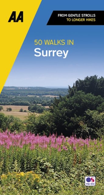 Cover for 50 Walks in Surrey - AA 50 Walks (Paperback Book) [New edition] (2023)