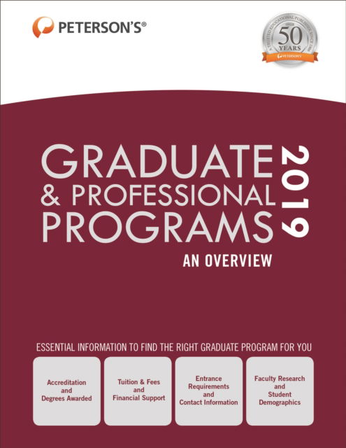 Cover for Peterson's · Graduate &amp; Professional Programs: An Overview 2019 (Grad 1) (Hardcover Book) (2019)