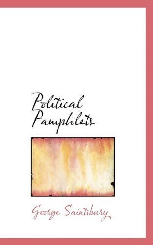 Cover for George Saintsbury · Political Pamphlets (Paperback Book) (2009)