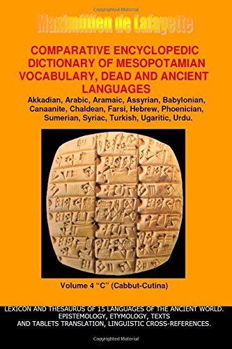 Cover for Maximillien De Lafayette · V4.comparative Encyclopedic Dictionary of Mesopotamian Vocabulary Dead &amp; Ancient Languages (Paperback Book) (2014)