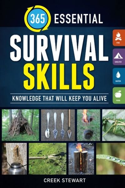 Cover for Creek Stewart · 365 Essential Survival Skills: Knowledge that will keep you alive (Paperback Book) (2016)