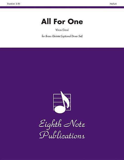 Cover for Vince Gassi · All for One (Score &amp; Parts) (Eighth Note Publications: Vince Gassi Jazz) (Paperback Book) (2008)