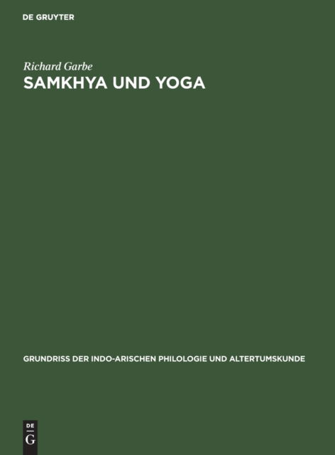 Cover for Richard Garbe · Samkhya und Yoga : Aus (Book) (1901)