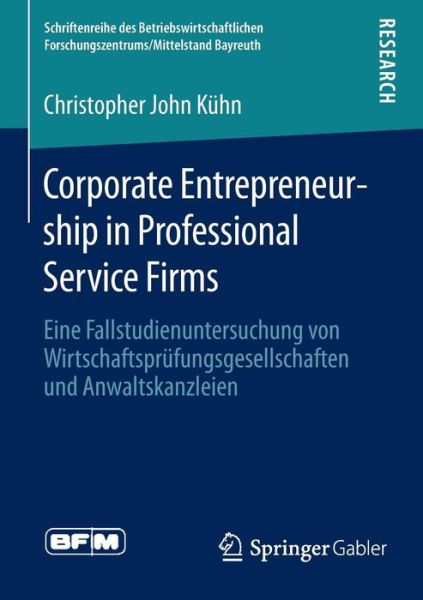 Cover for Kühn · Corporate Entrepreneurship in Prof (Bok) (2015)