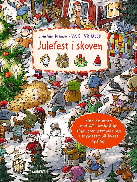 Cover for Joachim Krause · Væk i vrimlen: Julefest i skoven (Cardboard Book) [1th edição] (2024)