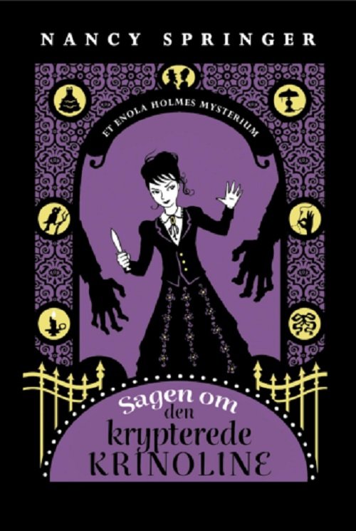 Cover for Nancy Springer · Et Enola Holmes mysterium 5: Sagen om den krypterede krinoline (Bound Book) [1er édition] (2023)