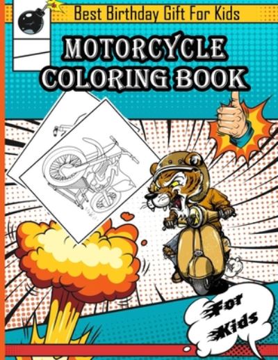 Cover for Summer Books · Motorcycle Coloring Book for Kids (Paperback Book) (2020)