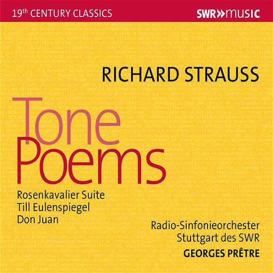 Tone Poems - Strauss - Muziek - SWR CLASSIC - 0747313950287 - 11 mei 2018