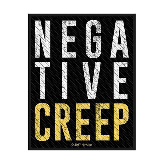 Cover for Nirvana · Nirvana Woven Patch: Negative Creep (Standard) (Patch) (2019)