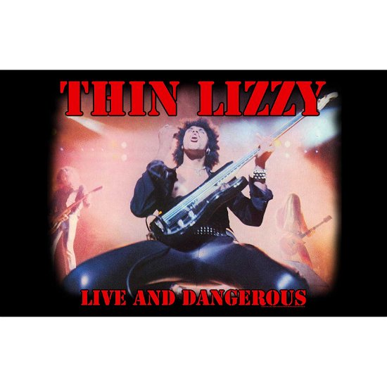 Thin Lizzy Textile Poster: Live And Dangerous - Thin Lizzy - Produtos -  - 5056365717287 - 
