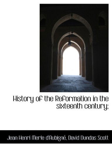 Cover for Jean Henri Merle D'Aubigne · History of the Reformation in the Sixteenth Century; (Paperback Book) [Large type / large print edition] (2009)