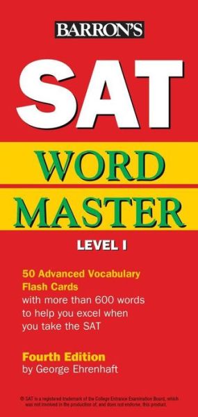 Cover for George Ehrenhaft · SAT Wordmaster, Level I (Flashcards) [Fourth edition] (2016)