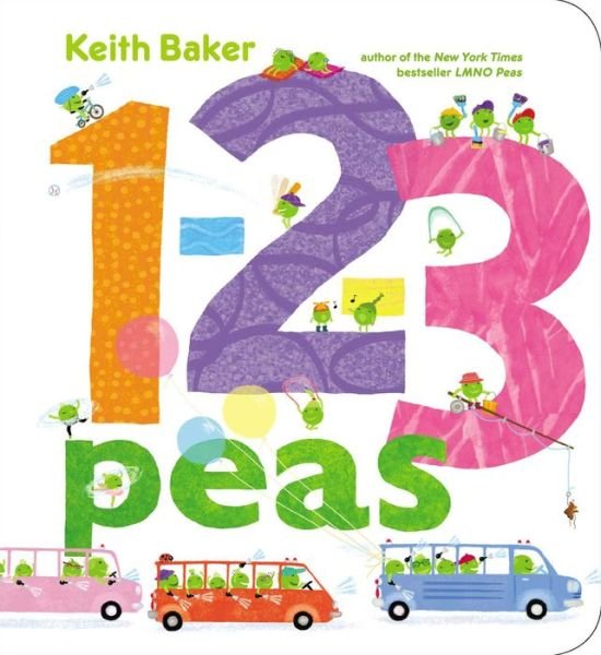 Cover for Keith Baker · 1-2-3 Peas (Board book) (2014)