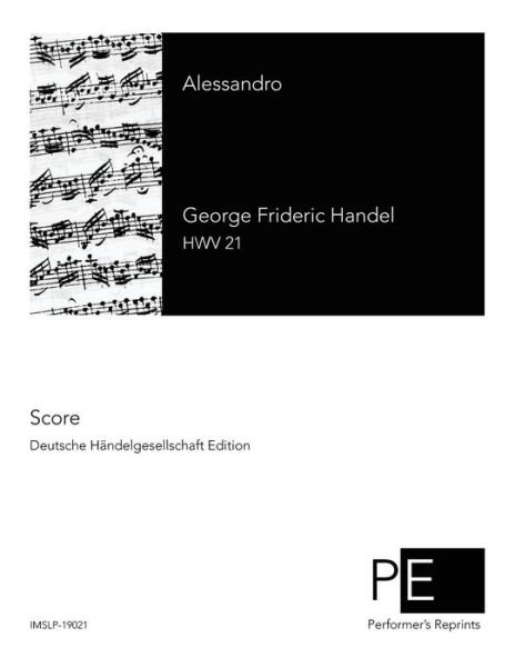 Cover for George Frideric Handel · Allessandro (Paperback Book) (2014)