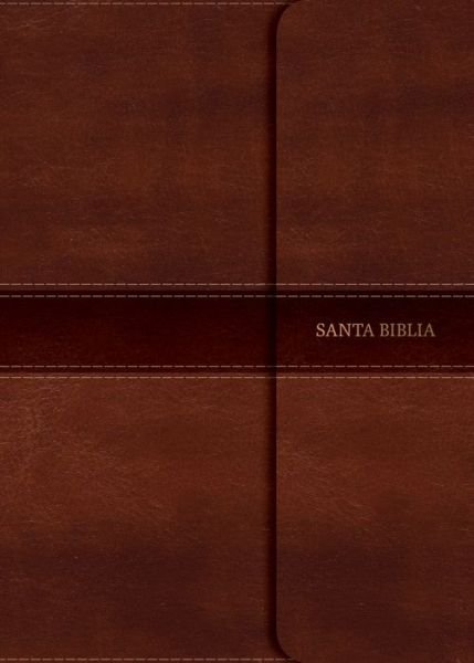 Cover for B&amp;H Español Editorial Staff · NVI Biblia Letra Súper Gigante marrón, símil piel con índice y solapa con imán (Imiteret Læderbog) (2018)
