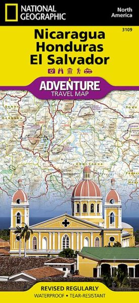 Nicaragua, Honduras, El Salvador: Travel Maps International Adventure Map - National Geographic Maps - Books - National Geographic Maps - 9781566955287 - 2019