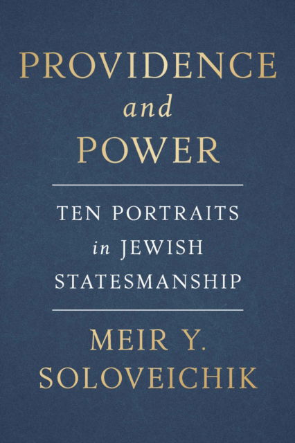 Cover for Meir Y. Soloveichik · Jewish Statesmanship: Ten Studies in Leadership (Hardcover Book) (2023)