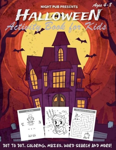 Cover for Happy Kid Press · Halloween Activity Book for Kids (Paperback Book) (2019)