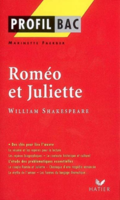 Cover for Marinette Faerber · Profil d'une oeuvre: Romeo et Juliette (Paperback Book) (2018)