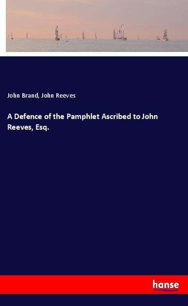 Cover for Brand · A Defence of the Pamphlet Ascribe (Book)