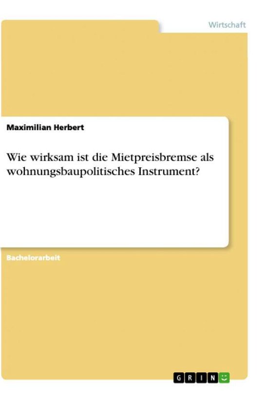 Cover for Herbert · Wie wirksam ist die Mietpreisbr (Buch)