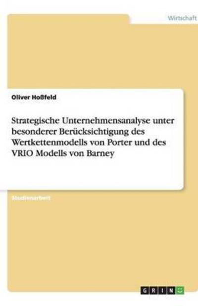 Cover for Hoßfeld · Strategische Unternehmensanalys (Book) [German edition] (2008)