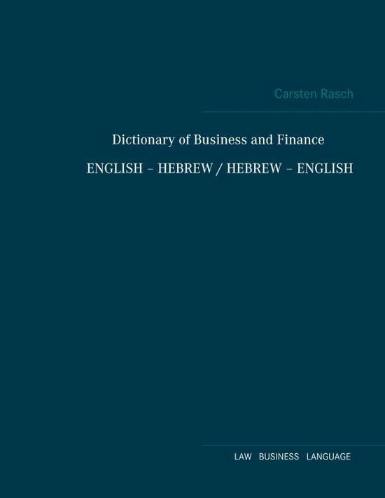 Cover for Rasch · Dictionary of Business and Financ (Book)