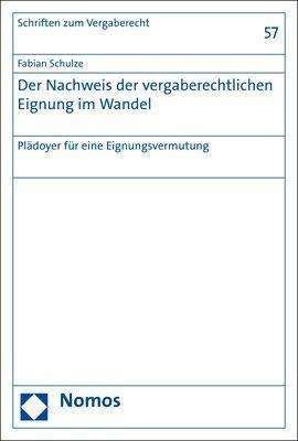 Cover for Schulze · Der Nachweis der vergaberechtli (Bog) (2020)