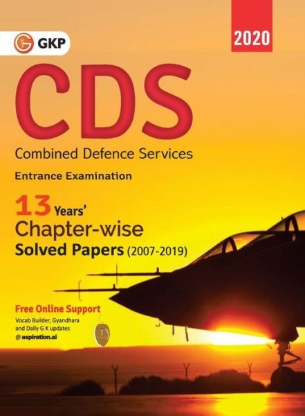 Cover for Gkp · Cds (Combined Defence Services) 2020 - Chapterwise Solved Papers 2007-2019 (Paperback Bog) (2020)