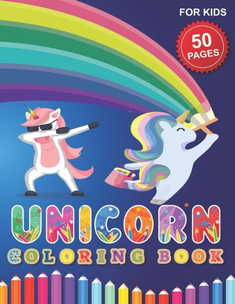 Cover for Barkoun Press · Unicorn Coloring Book for Kids (Paperback Book) (2020)