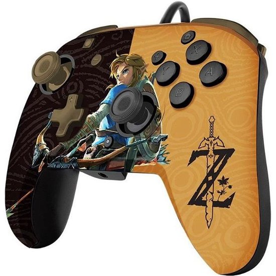 Cover for Pdp Nintendo Switch Faceoff Deluxe Controller + Audio · PDP Nintendo Switch Faceoff Deluxe Controller Audio Zelda Breath of the Wild Switch (TILBEHØR)
