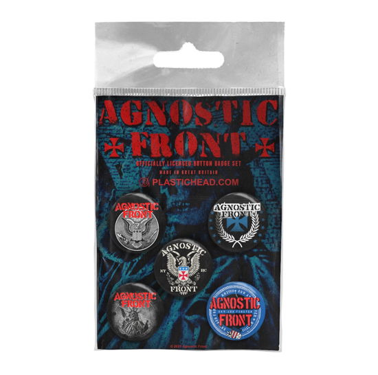 Agnostic Front Button Badge Set - Agnostic Front - Merchandise - PHM - 0803341562288 - 11. februar 2022