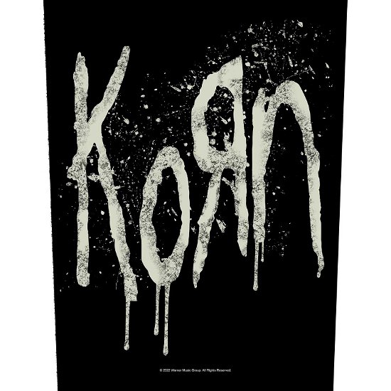 Korn Back Patch: Splatter Logo - Korn - Fanituote -  - 5056365723288 - 