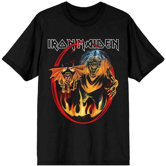 Iron Maiden Unisex T-Shirt: Number Of The Beast Devil Tail - Iron Maiden - Mercancía -  - 5056561024288 - 