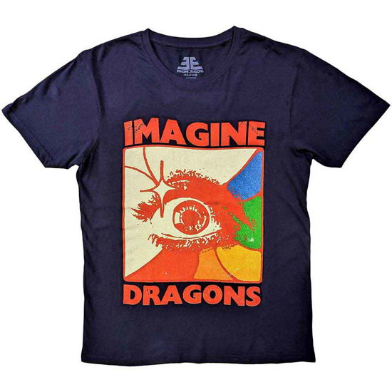 Cover for Imagine Dragons · Imagine Dragons Unisex T-Shirt: Eye (Navy Blue) (T-shirt) [size S] (2023)