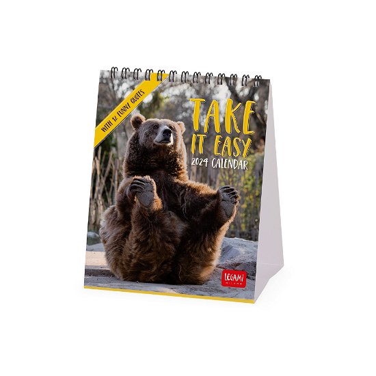 Cover for Legami · Desk Calendars - 2024 Desk Calendar - Take It Easy - 12x14.5 - Animals (Paperback Bog) (2023)