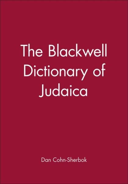 Cover for Dan Cohn-Sherbok · The Blackwell Dictionary of Judaica (Paperback Bog) (1992)