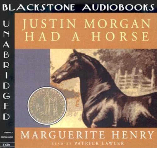 Cover for Marguerite Henry · Justin Morgan Had a Horse (Hörbuch (CD)) (2003)