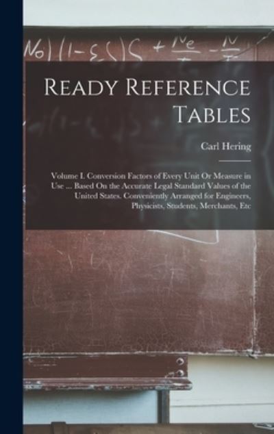 Cover for Carl Hering · Ready Reference Tables (Book) (2022)