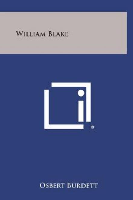 Cover for Osbert Burdett · William Blake (Gebundenes Buch) (2013)