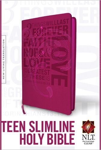 Cover for Tyndale House Publishers · NLT Teen Slimline Bible: 1 Corinthians 13 (Læderbog) [Pink Imitation] (2012)