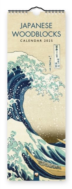 Japanese Woodblocks Slim Calendar 2025 (Art Calendar) (Kalender) [New edition] (2024)