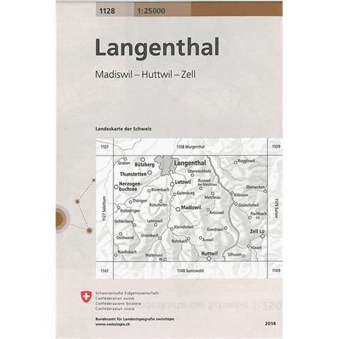 Cover for Switzerland Swisstopo · Langenthal 2014 (Map) (2022)